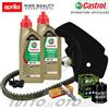 CASTROL - HIFLO - NGK - BANDO - MITSUBOS Tagliando PIAGGIO X9 250 Evolution 2004-2006 / Kit Olio Castrol Scooter 5W40 4T