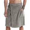 Jamron Uomo Kilt Sauna Regolabile - Asciugamano da Bagno Indossabile con Tasca per Doccia Sauna Spa & Coperture da Spiaggia Grigio S