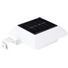 Fdit Lampada per grondaia di sicurezza per giardino a luce solare a 6 LED da esterno per cortile giardino