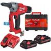 Milwaukee - Milwaukee Rivettatrice a batteria M18 ONEFPRT-202X 4933478602