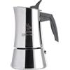Aeternum, La Divina Re Inox, Caffettiera 4 Tazze, Adatta all'Induzione, Acciaio Inox, Argento
