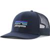 Patagonia P-6 Logo Trucker hat, New navy