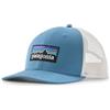 Patagonia P-6 Logo Trucker hat, Shore blue