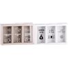 Ad Trend Salvadanaio in MDF e Vetro 3 Scomparsi 23 x 6 Cm H 15 Cm Ass.- Porta Risparmi Decorativo Moderno 1 Pz