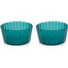 WD LifeStyle Set 2 Coppette in Acrilico 490 Ml Turchese