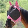 Harrison Howard Maschera da mosche per cavalli con orecchie e frangia nasale, rosa chiaro/sangue caldo(L)