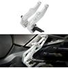 Generic Moto poggiapiedi pedali Set di pedane per Honda NC700D NC750D NC 700D 750D Accessori Integra (silver)