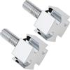 Briny River 2 Viti A Croce Per Bulloni Del Sedile Da 1/4 Di Pollice Compatibile Con Har-ley Fat Boy Silver