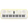 Casio SA-80 Casiotone Mini Tastiera 44 tasti 32 Note, Bianco/Giallo Limone