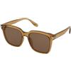 Crullé Kids Beaming C5 | Occhiali per Bambini | Prova Online | Unisex | Plastica | Quadrati | Marrone, Trasparente | Adrialenti