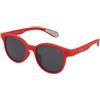 Crullé Kids Jungle C04 | Occhiali per Bambini | Prova Online | Unisex | Plastica | Tondi | Rosso | Adrialenti