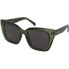 Crullé Bae C3 | Occhiali da Sole Graduati o Non Graduati | Prova Online | Plastica | Oversize | Verde | Adrialenti