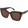 Crullé Bae C2 | Occhiali da Sole Graduati o Non Graduati | Prova Online | Plastica | Oversize | Marrone, Havana | Adrialenti