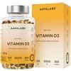 Aavalabs Vitamina D3 5000 UI | Immunità, ossa, muscoli | Scorta lunga