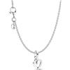 PANDORA Set di gioielli da donna: collana in argento con ciondolo a forma di cuore a mani libere 68325 45 cm