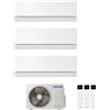 Samsung Condizionatore Climatizzatore Samsung Trial Split Inverter Windfree Première R-32 7000+12000+12000 BTU Essential White Wi-Fi Integrato Con AJ068TXJ3KG/EU 7+12+12