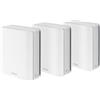 ASUS ZenWiFi BT10 3-Pack - Per Modem Operatore e ONT, WiFi 7 Mesh, 18 Gbps, 780 m2 (3 unità), Due Porte 10G, Sicurezza e Parental Control, Smart Home Master SSID, Mobile Tethering 4G e 5G, Bianco