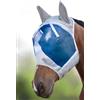 Harrison Howard CareMaster Maschera Anti-Mosche per Cavallo UV Protezione con para Orecchie Argento/Blu (XL; Extra Full)