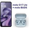 Motorola Smartphone MOTO G17 LTE DISPLAY 6,72" purple 8/256 + Auricolari BUDS