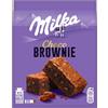 Milka, Choco Brownie, Tortina Soffice e Golosa con Golose Pepite di Cioccolato al Latte e un Cuore di Cioccolato Milka, con Latte Alpino, Cacao Sostenibile, 150g (6 merende da 25g)