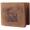 Greenburry portafoglio Vintage Wallet Brown Stag marrone