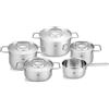 Fissler Intensa Set Pentole In Acciaio Inox 18/10 5 Pezzi - 3 Pentole, 1 Rostiera, 1 Tegame - Adatte A Induzione Con Fondo Cookstar - Made In Germany - 2
