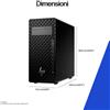 HP INC. HP Z2 Tower G1i Wolf Pro Security Edition Intel Core Ultra 7 265 32 GB DDR5-SDRAM 1 TB SSD NVIDIA RTX A400 Windows 11 Pro Stazione di lavoro AI Workstation, AI PC Nero