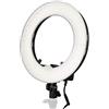 Bresser BR-RL12 - Lampada ad anello per studio fotografico, a LED, dimmerabile, 45 W/4320 lumen, con custodia