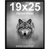 Americanflat, Cornice per poster con plexiglass lucido, 48,2 x 63,5 cm, collezione Streamline, con bordo sottile, per esposizione a parete, con accessori per appenderla, nero