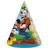 Procos 35067 Disney Mickey Rock the House Party Cone Caps FSC Paper 6 Pezzi, Multicolore