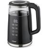 Feel Maestro Bollitore MR-049 Nero Trasparente Vetro Borosilicato 2200 W 1,7 L