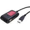 VALUE Prolunga USB 2.0, a 2 vie, nera, 5 m