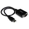 StarTech Adattatore da USB 2.0 a seriale StarTech.com - Convertitore di interfaccia da USB a RS232 / DB9 (COM) - Maschio / Maschio 0,3 m - Adattatore seriale - USB - RS-232 - Nero