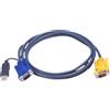 ATEN Set di cavi KVM Aten 2L-5206UP 2L-5206UP, VGA, PS/2 a USB, lunghezza 6 m