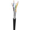 Techly Draka 95419 Cavo per installazione esterna CAT 7, S/FTP (PiMF), 100 m, nero - CU, AWG 23/1 (solido), PE