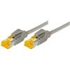 Tecline Cavo patch S/FTP, PiMF, Cat 6a, grigio, 20,0 m Per 10 Gigabit/s, senza alogeni, con cavo Draka e connettori Hirose TM31 (denominazione precedente S/STP) (72220)