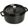 Staub 40500-241-0 Staub La Cocotte 24cm rund, schwarz, Gusseien