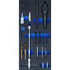 BGS technic Carrello da officina BGS 1/3: Set per la rimozione delle candele e la riparazione delle filettature M8 / M10 17 pezzi - 8297