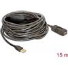 Delock Cavo di prolunga USB 2.0 Delock, attivo, 15 m
