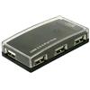 DELOCK USB-HUB 4-Port USB, schwarz, mit NT extern