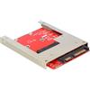 DELOCK Adapter SATA SATA 22pin -> mSATA inkl. 2,5" Rahmen