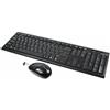 LogiLink Tastiera Logilink senza fili a 2,4 GHz con mouse nero