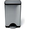simplehuman cestino a pedale Cestino per rifiuti da 38 litri con ruote CW1814