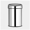 Brabantia Cestino Touch - 3 L, acciaio lucido