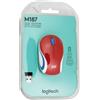 Logitech M187 - Mouse - ottico - 3 pulsanti - senza fili - 2,4 GHz