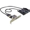 DELOCK FrontPanel 3,5" 2x USB3.0 + PCIe Card (4x USB3.0)