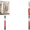 tesa zanzariera ALU COMFORT finestra, 1,00 m x 1,20 m facile installazione grazie agli innovativi connettori a vite, senza (55194-00000-01)