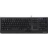 Perixx PERIBOARD-513 II US, tastiera USB, touchpad, nero