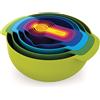 Joseph Joseph Nest 9 Plus Set per la preparazione dei cibi da 9 pezzi Multicolore
