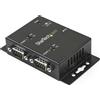 StarTech.com Adattatore da USB a seriale RS232 a 2 porte - Hub USB/DB9 2x DB9 maschio 1x USB-B femmina - Montabile a parete - Adattatore seriale - USB 2.0 - RS-232 x 2 - Nero